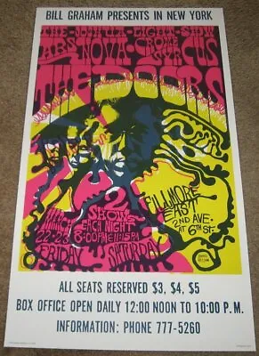 $169 • Buy The Doors Fillmore East 1968 Concert Poster > 2nd Print 